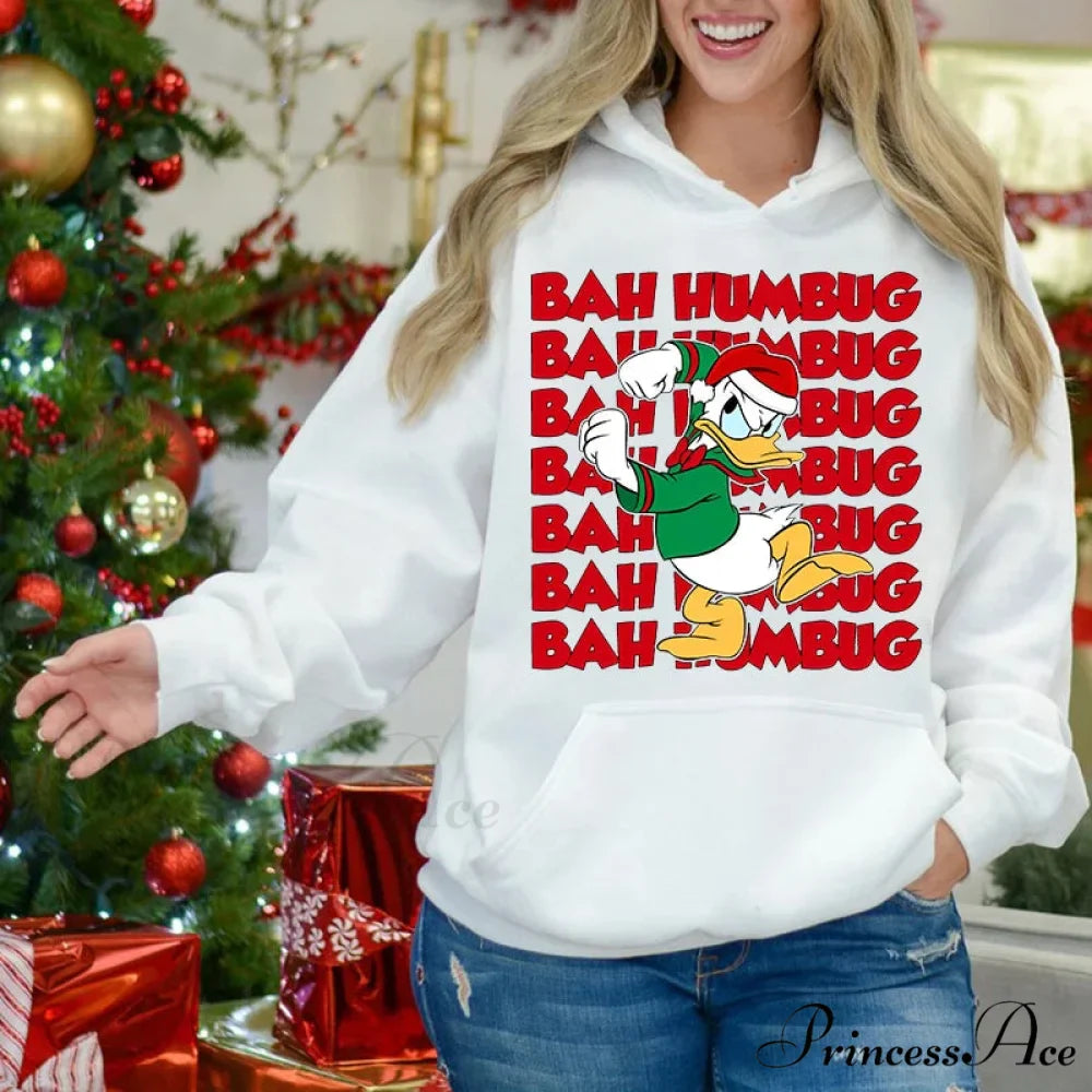 Charming Mickey Mouse Plus Velvet Sports Christmas Hoodie