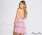 Charming Ruffles Stylish Chiffon Dress