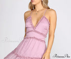 Charming Ruffles Stylish Chiffon Dress