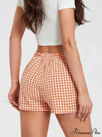 Checkered Baggy Lounge Short