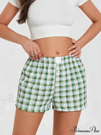 Checkered Baggy Lounge Short