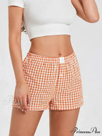 Checkered Baggy Lounge Short