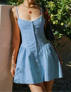 Checkered Beloved Mini Dress