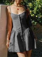 Checkered Beloved Mini Dress