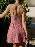 Checkered Beloved Mini Dress