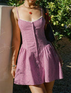 Checkered Beloved Mini Dress