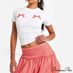 Checkered Bubble Tartan Style Skirt