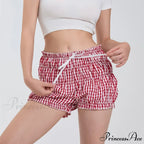 Checkered Frilled Sleepwear Bloomer Short