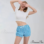Checkered Frilled Sleepwear Bloomer Short