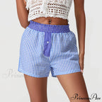 Checkered Patchwork Baggy Lounge Short
