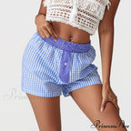 Checkered Patchwork Baggy Lounge Short