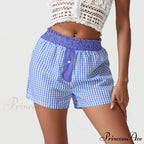 Checkered Patchwork Baggy Lounge Short