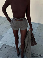 Checkered Pattern Suit Jacket