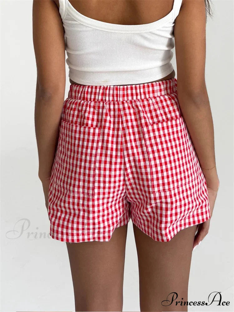 Checkered Pocket Lounge Short