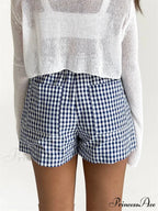 Checkered Pocket Lounge Short
