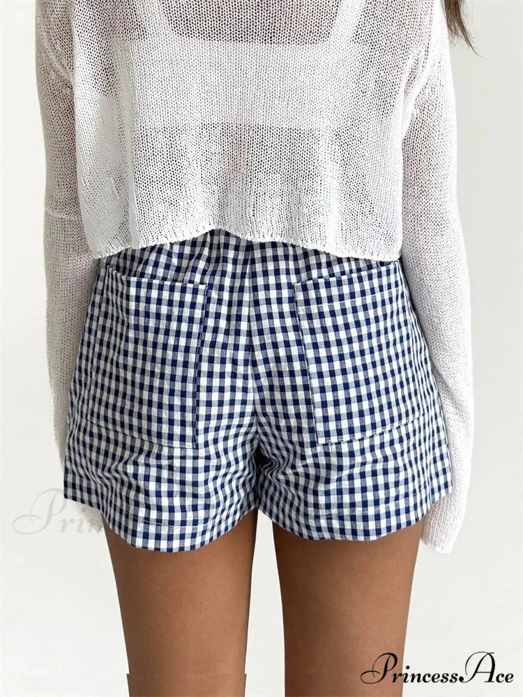 Checkered Pocket Lounge Short