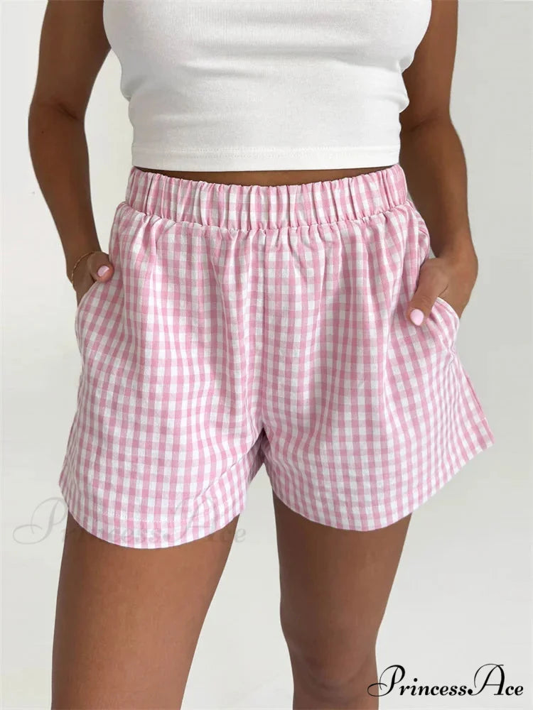 Checkered Pocket Lounge Short
