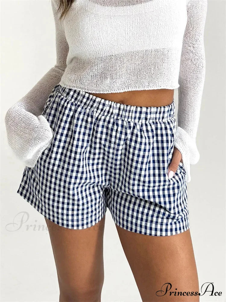 Checkered Pocket Lounge Short