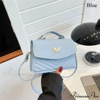 Chic Butterfly Embroidery Faux Leather Purse