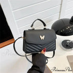 Chic Butterfly Embroidery Faux Leather Purse