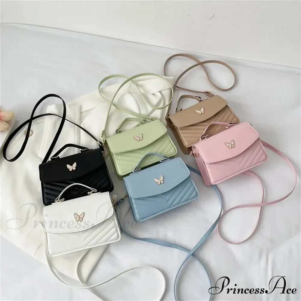 Chic Butterfly Embroidery Faux Leather Purse