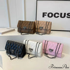 Chic Diamond Grid Crossbody Shoulder Bag