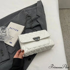 Chic Diamond Grid Crossbody Shoulder Bag
