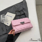 Chic Diamond Grid Crossbody Shoulder Bag