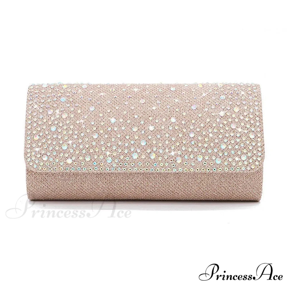Chic Glittering Gemstone Dinner Banquet Envelope Bag