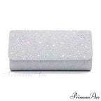 Chic Glittering Gemstone Dinner Banquet Envelope Bag