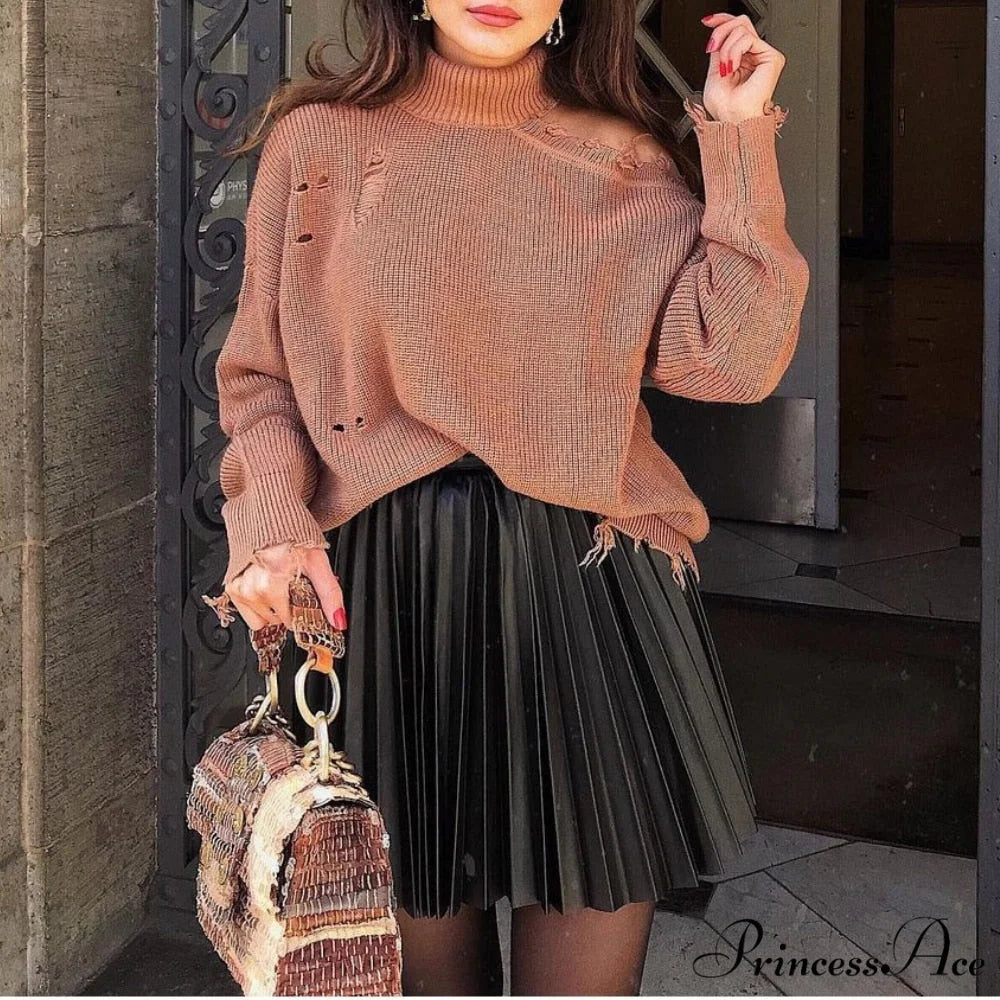 Chic High Waisted Sexy A-line Mini Fashion Skirt