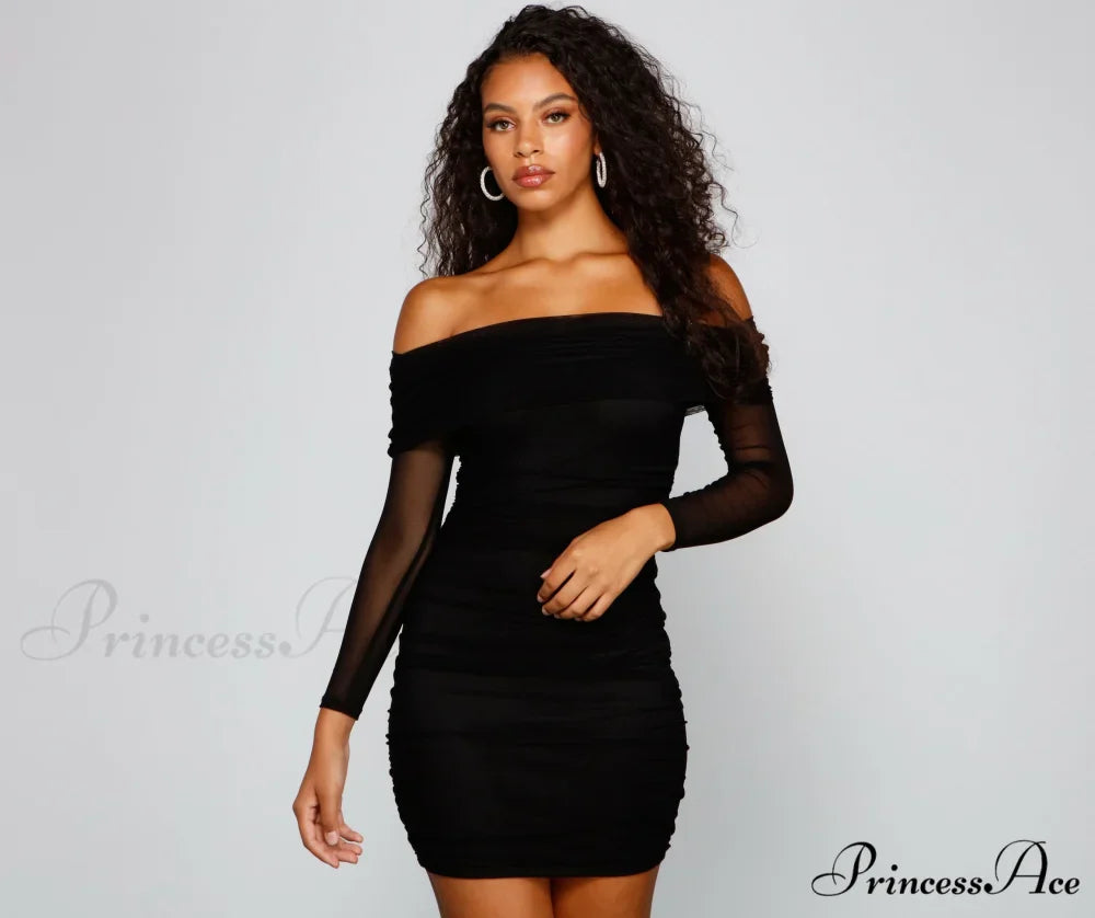 Chic Moment Mesh Charming Bodycon Mini Dress