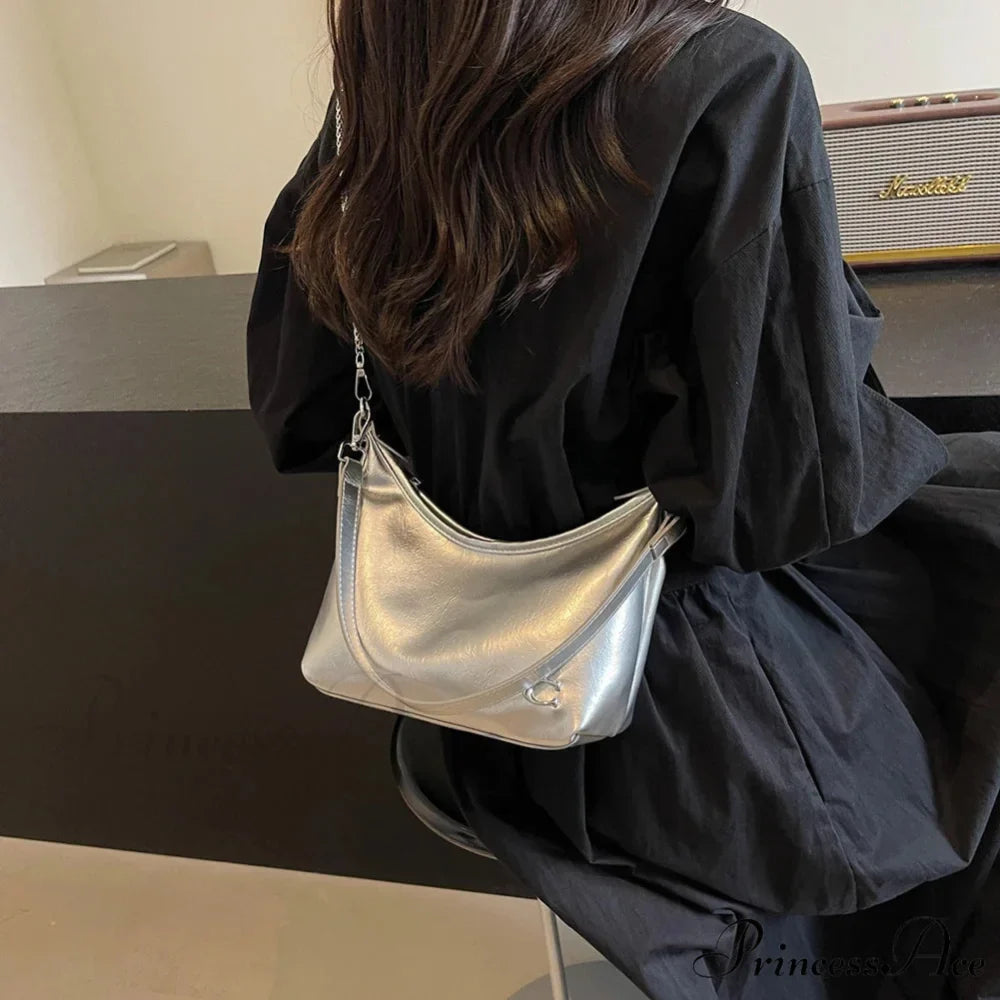 Chic PU Crossbody Bag with Zipper