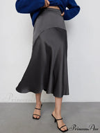 Chic Trumpet Satin Silky Skirt