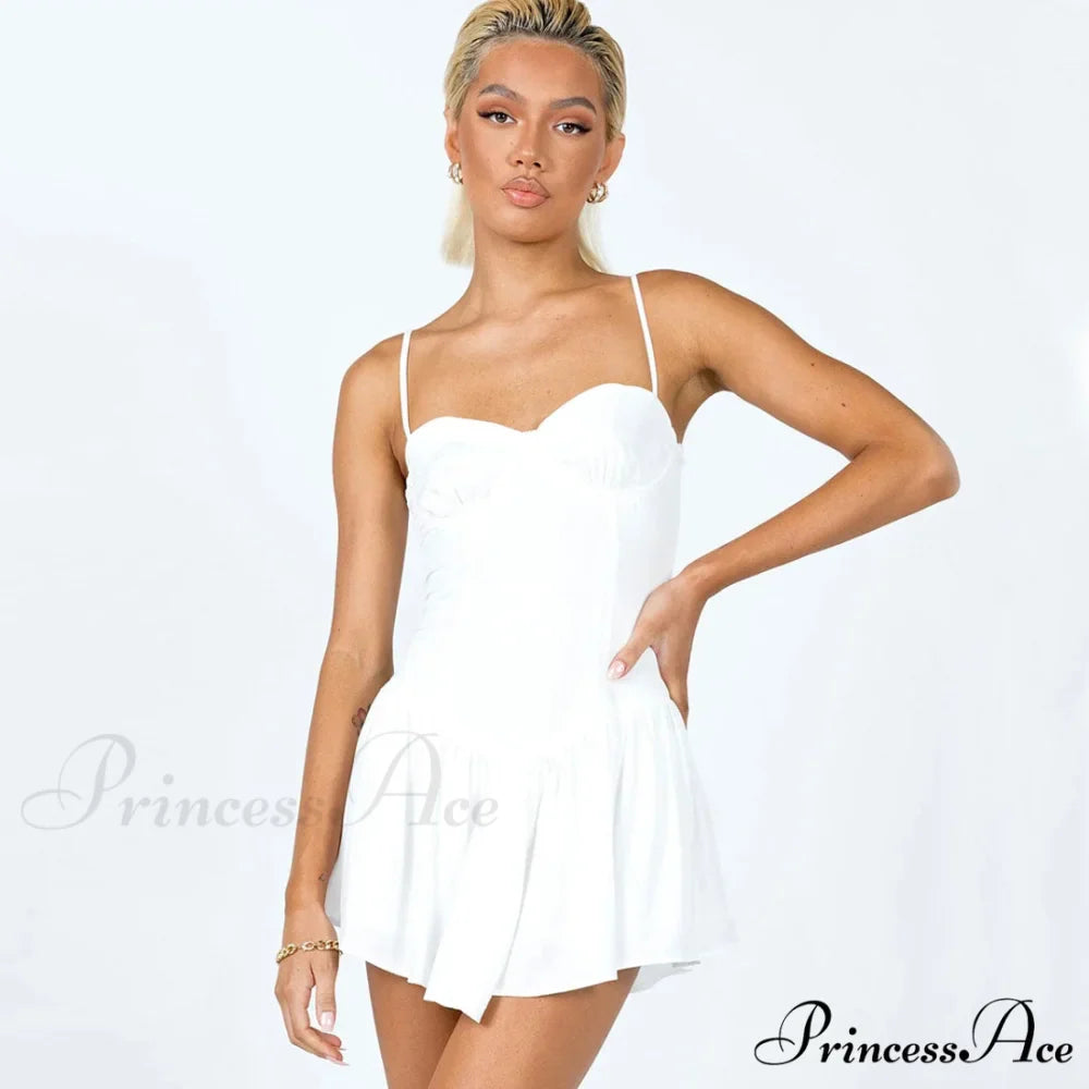 Chiffon Ruffle Hem Bishop Sleeve Classic One Shoulder Mini Dress - Gray