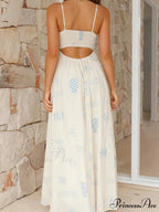 Chill Vibes Open-Back Charming Spaghetti Strap Maxi Dress