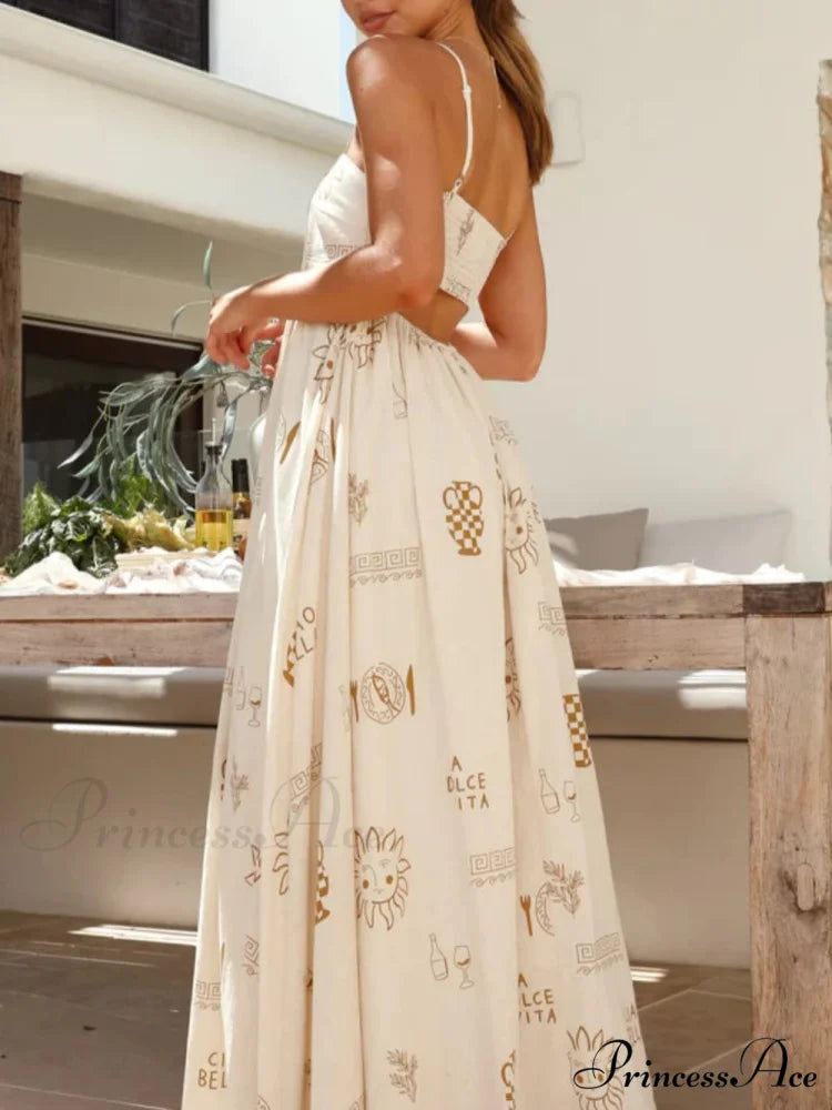Chill Vibes Open-Back Charming Spaghetti Strap Maxi Dress