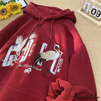 Chinese Heron Pullover Hoodie