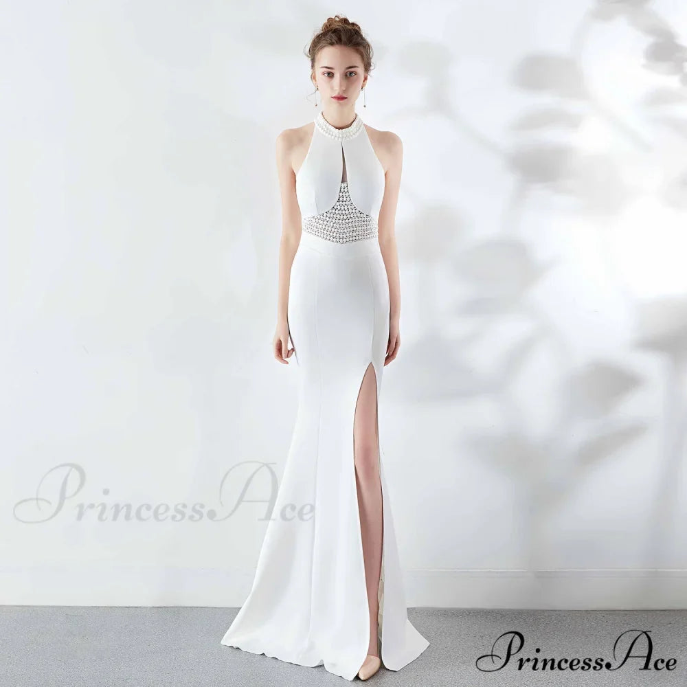 Chloe Formal Hot Charming Stone Collar Stunning Dress