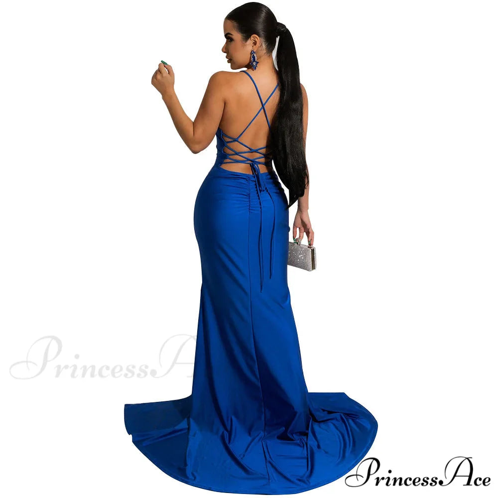 Chloe Lace-Up Stylish Back Formal Dress