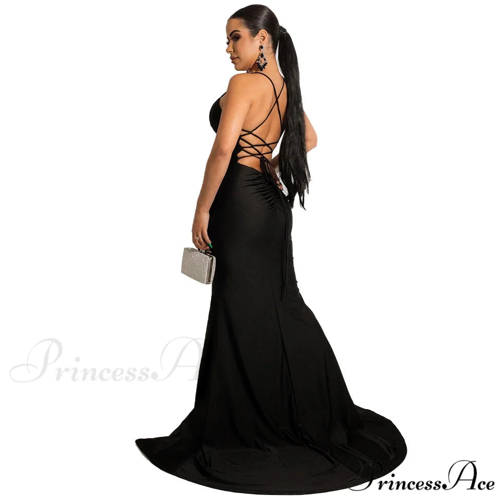 Chloe Lace-Up Stylish Back Formal Dress