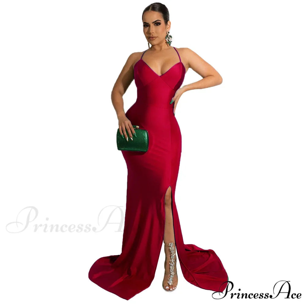 Chloe Lace-Up Stylish Back Formal Dress