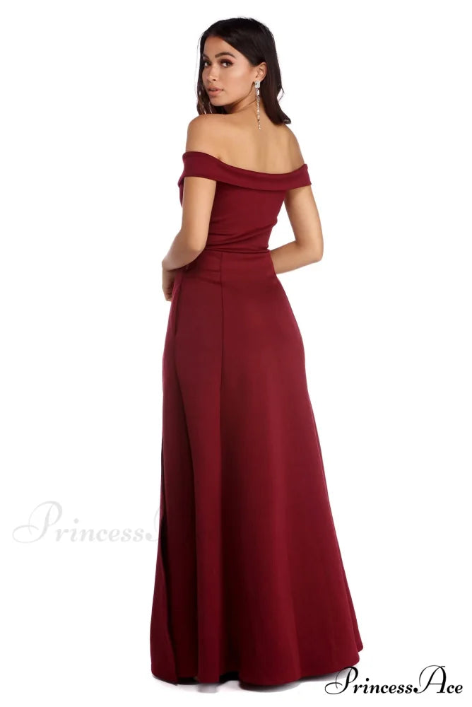 Christine Off The Charming Shoulder Ball Gown