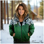 Christmas Fleece Deer Print Coat