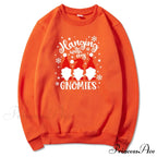 Christmas Gnomes Hanging Gnomies Funny Santa Graphic Christmas Hoodie
