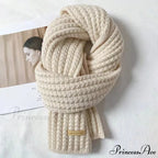 Chunky Knitted Cashmere Winter Scarf