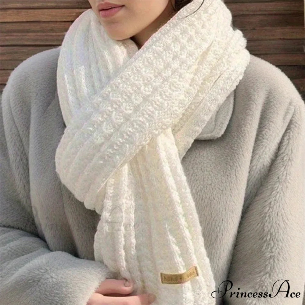 Chunky Knitted Cashmere Winter Scarf