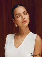 Chunky Teardrop Graceful Statement Earrings