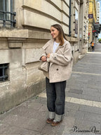 Chunky Woolen Cropped Jacket