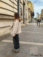 Chunky Woolen Cropped Jacket